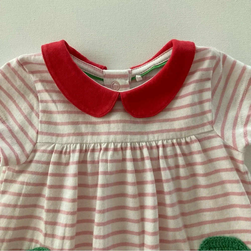 Baby Boden Girl 3-6 Months Collared Cherry Dress Spring Summer